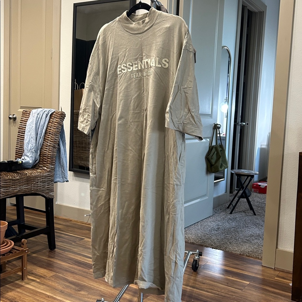 Fear of God Essentials Taupe dress